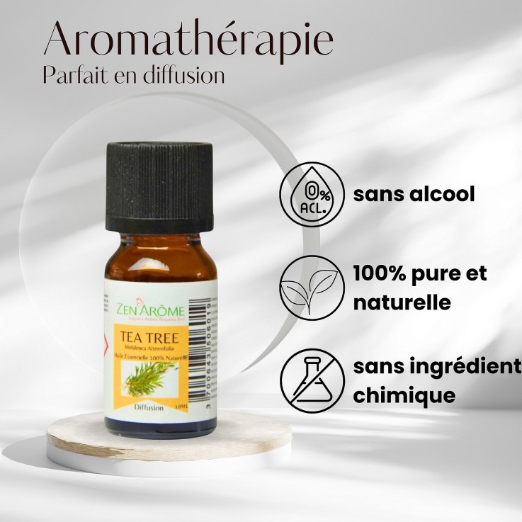 Huile essentielle d’arbre à thé pure et naturelle - 10 ml