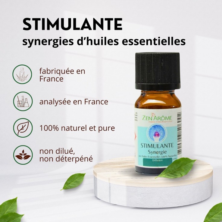 Synergie d’huiles essentielles stimulante - 10 ml