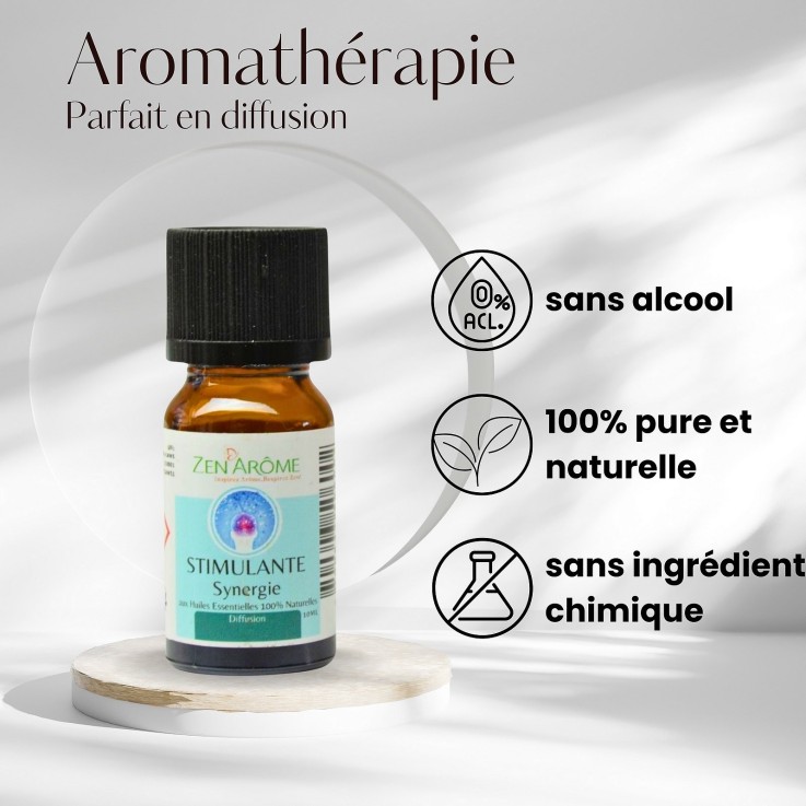 Synergie d’huiles essentielles stimulante - 10 ml