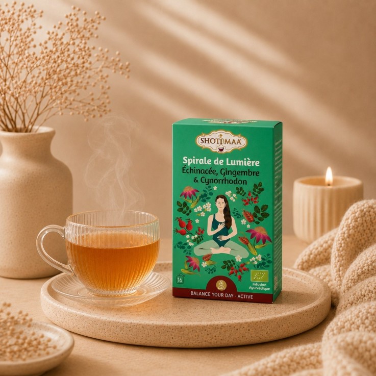 Infusion bio Spirale de lumière, 16 sachets de 2 g