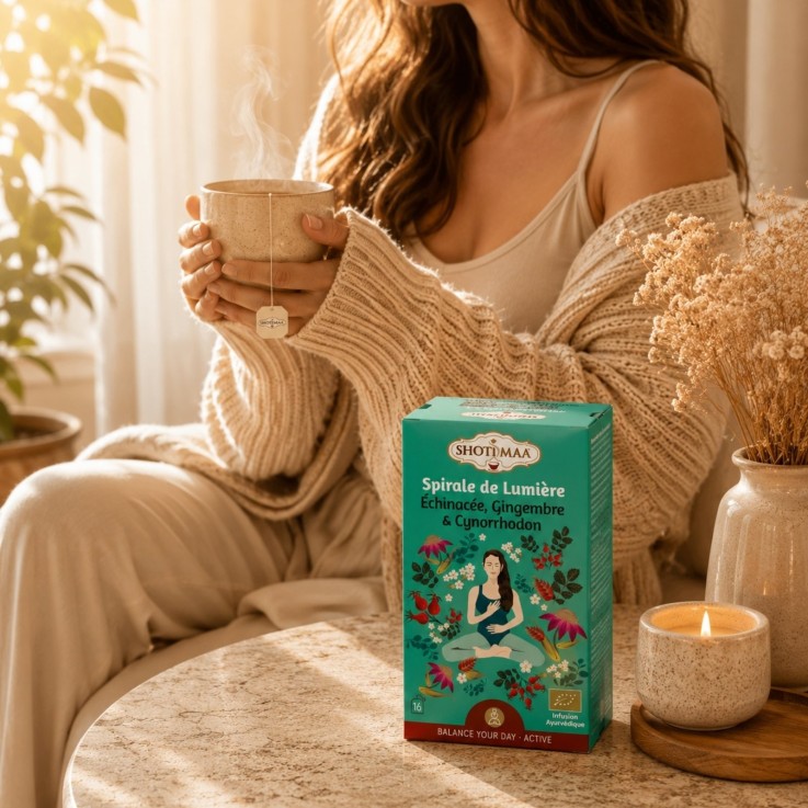 Infusion bio Spirale de lumière, 16 sachets de 2 g