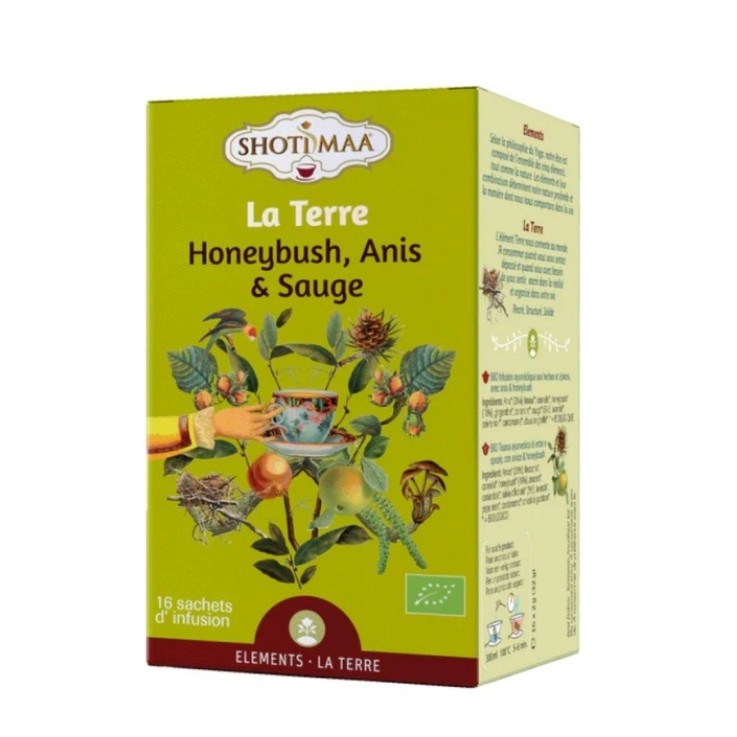 Tisane bio La Terre - sans caféine, 16 sachets de 2 g