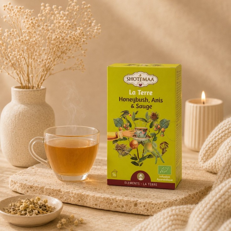Tisane bio La Terre - sans caféine, 16 sachets de 2 g