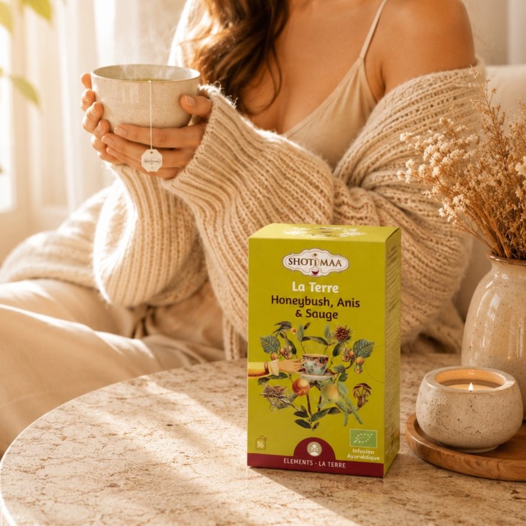 Tisane bio La Terre - sans caféine, 16 sachets de 2 g