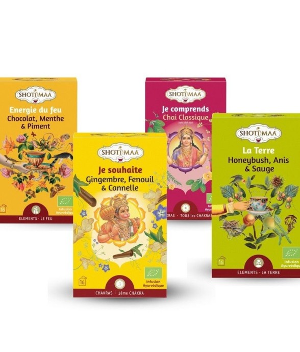 Set de 4 tisanes bio sans...