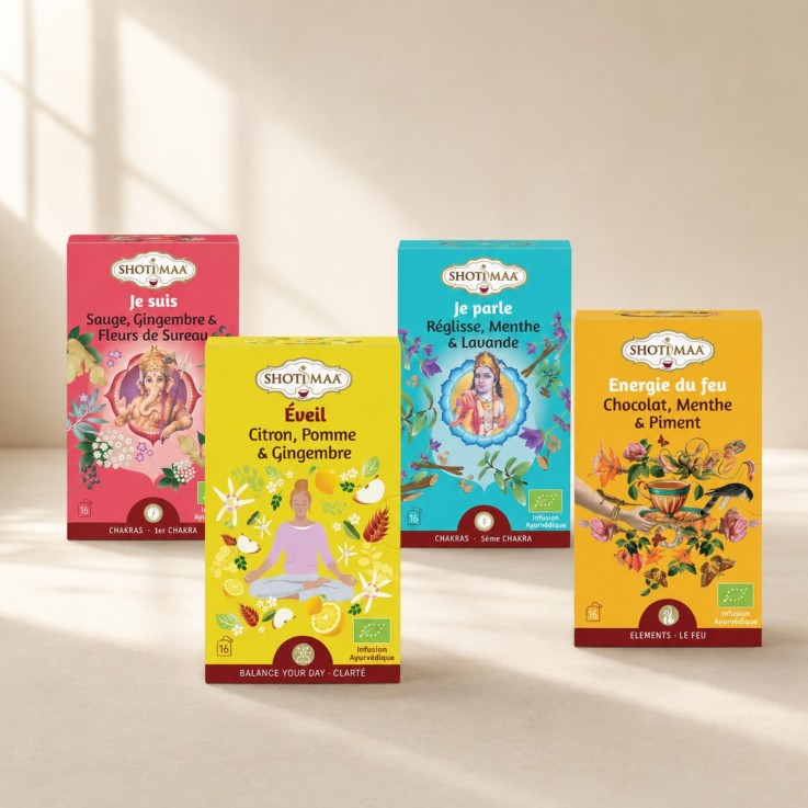 Coffret de 4 tisanes bio détox sans caféine