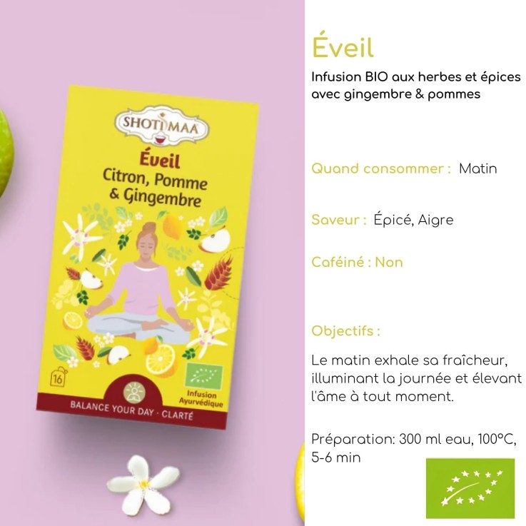 Coffret de 4 tisanes bio détox sans caféine