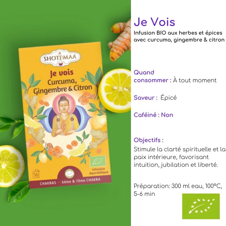 Set de 4 tisanes bio à infuser du matin au soir