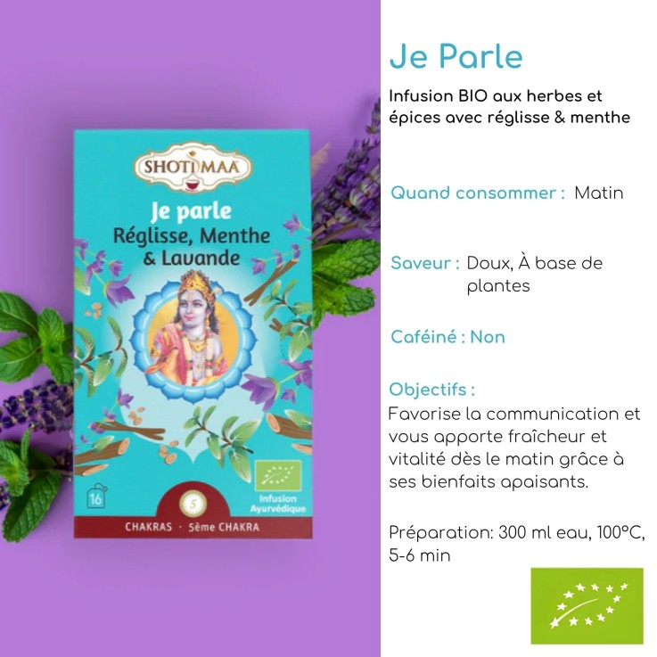 Set de 4 tisanes bio à infuser du matin au soir