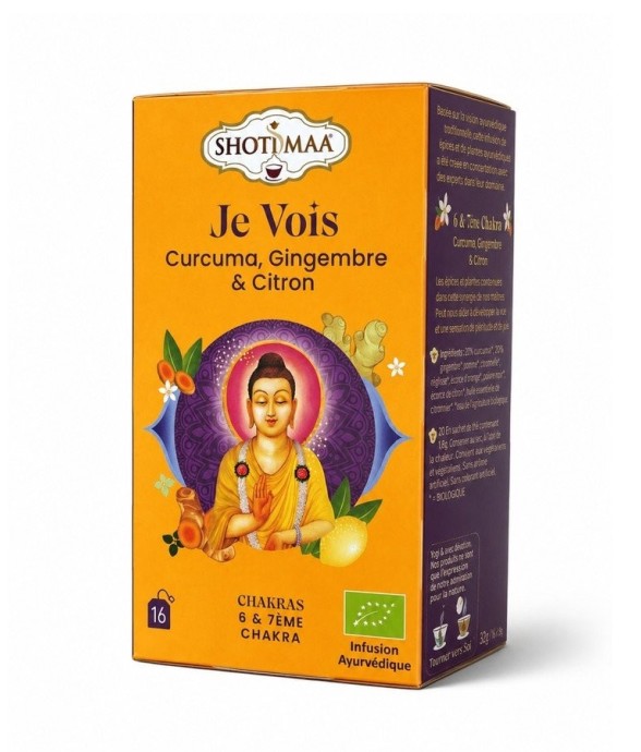 Tisane bio Je vois, curcuma...
