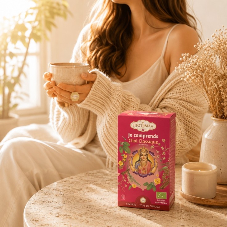 Tisane bio sans caféine Je Comprends, 16 sachets de 2 g