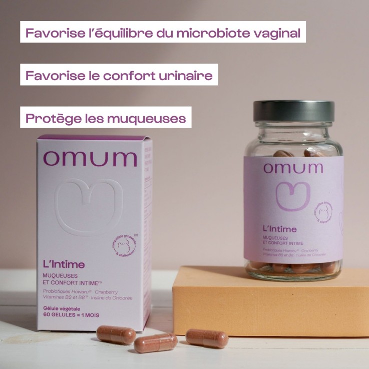 Complément alimentaire Confort Intime et Urinaire Probiotiques L'Intime (60 gélules) Naturel