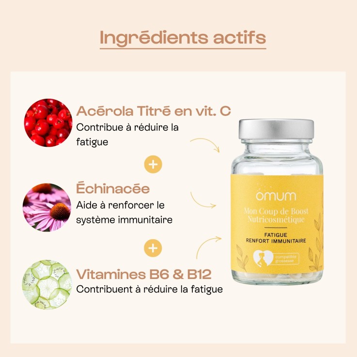 Complément alimentaire Fatigue Immunité Mon Coup de Boost (60 gélules) Vegan