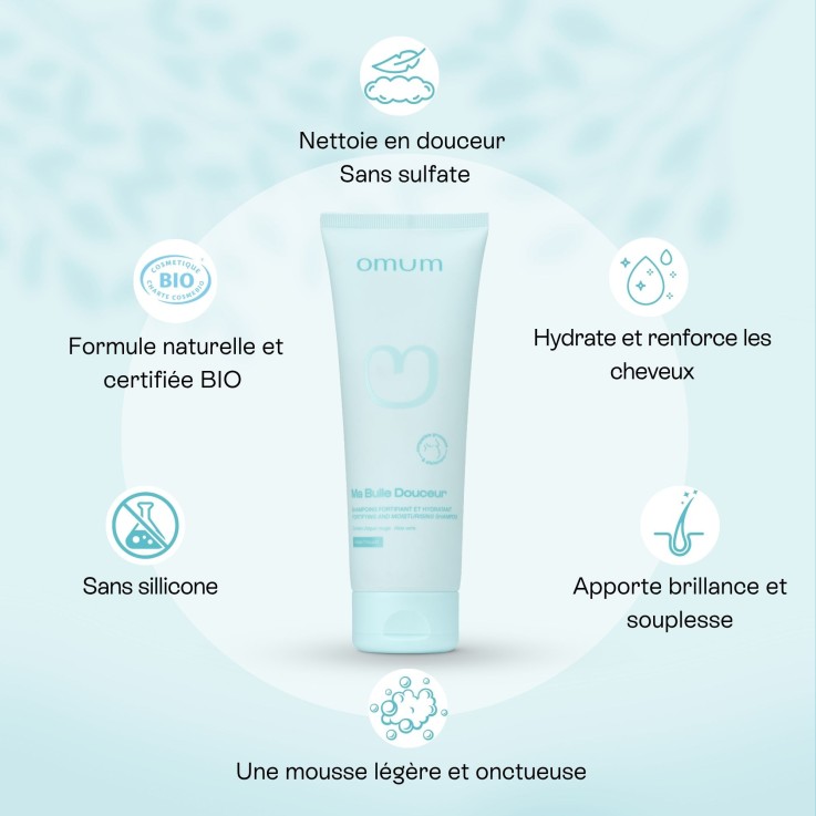 Shampoing Fortifiant Renfort & Hydratation Sans Sulfate Ma Bulle Douceur (200 ml) Bio