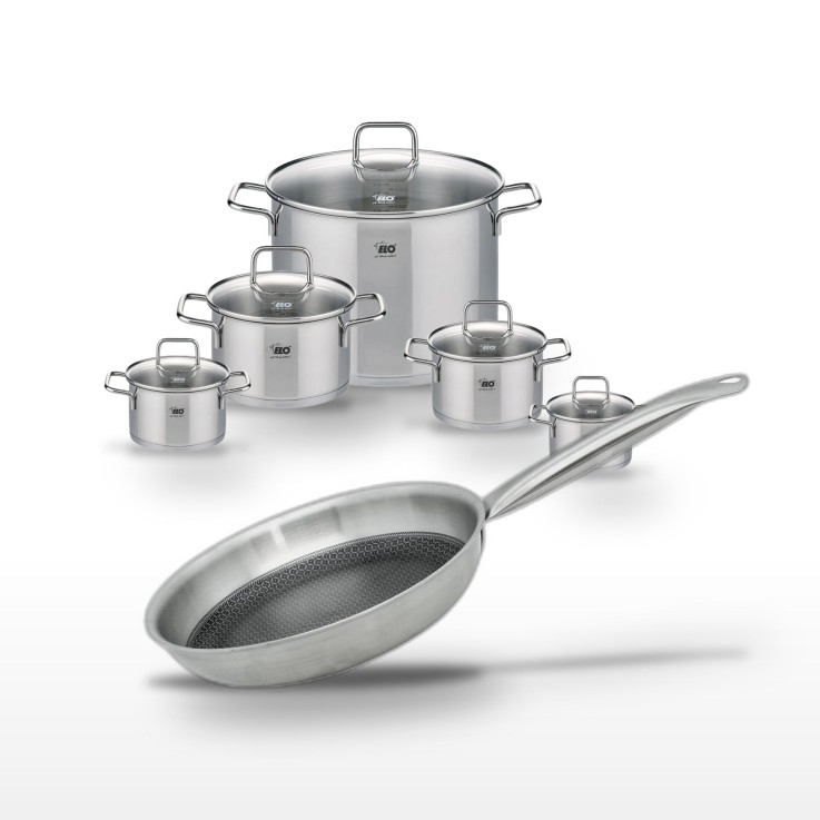 Batterie de cuisine Relief Solution en inox