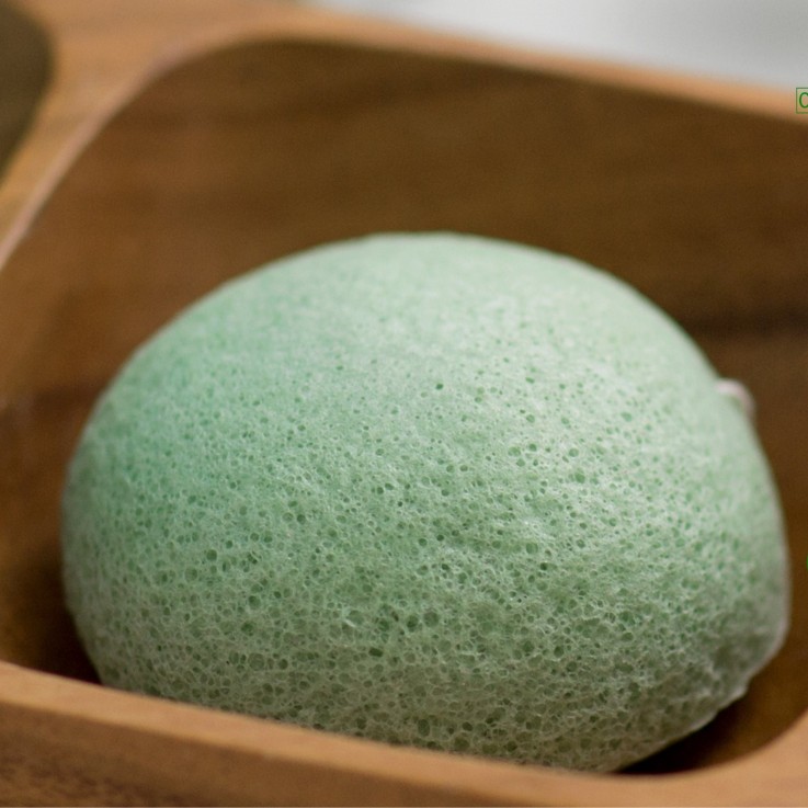Éponge konjac pour visage au citron