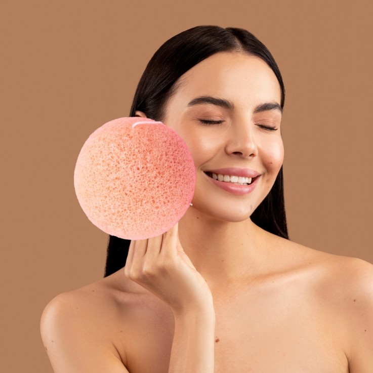 Éponge konjac pour le visage à l’aloe vera