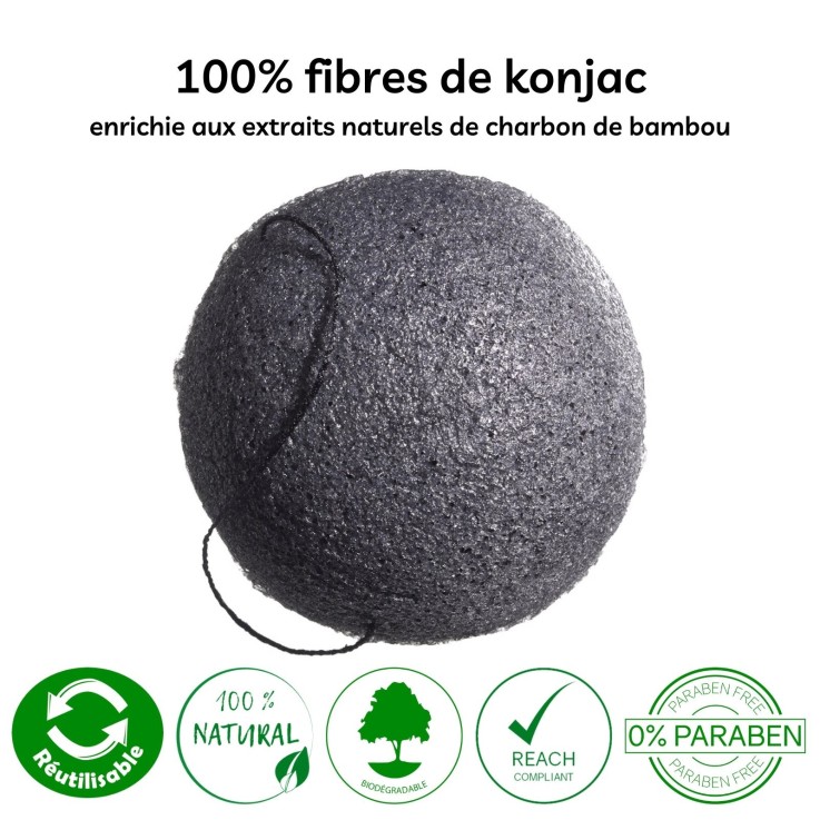 Éponge konjac visage à l’aloe vera - zéro déchet