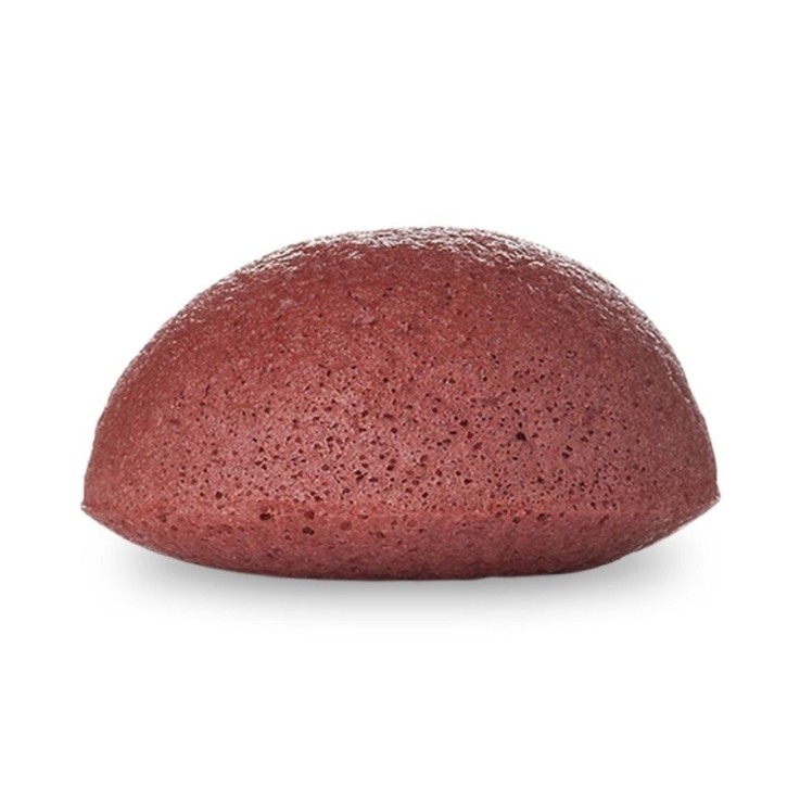 Éponge konjac pour visage à l’argile rouge