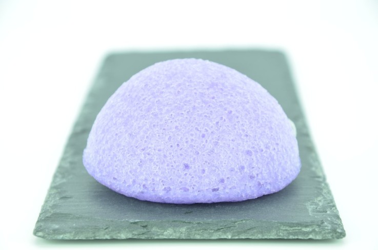 Éponge konjac pour le visage à l’argile rouge - zéro déchet