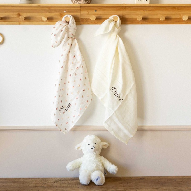 Lot de 3 langes bébé Coton 70 x 70 cm