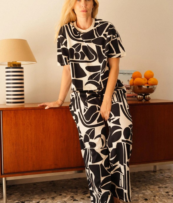 Pyjama long Palmeraie -...