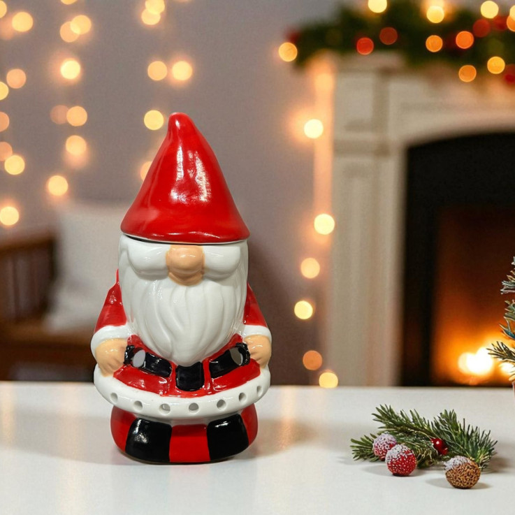 Brûle-parfum diffuseur en céramique Père Noël, 38 ml
