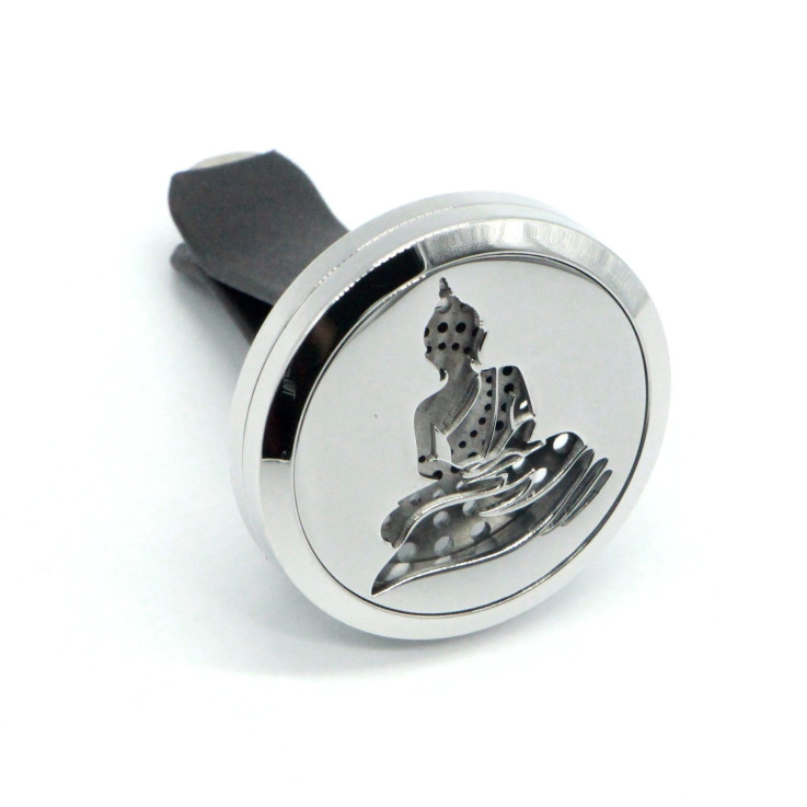 Diffuseur voiture en inox Clip’Arôme Bouddha