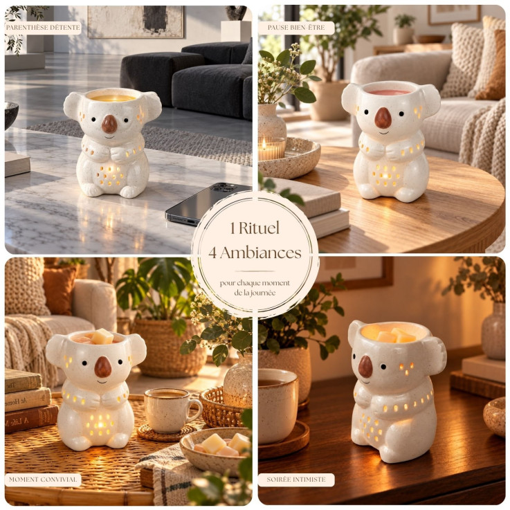 Brûle-parfum en céramique koala Koko, 40 ml