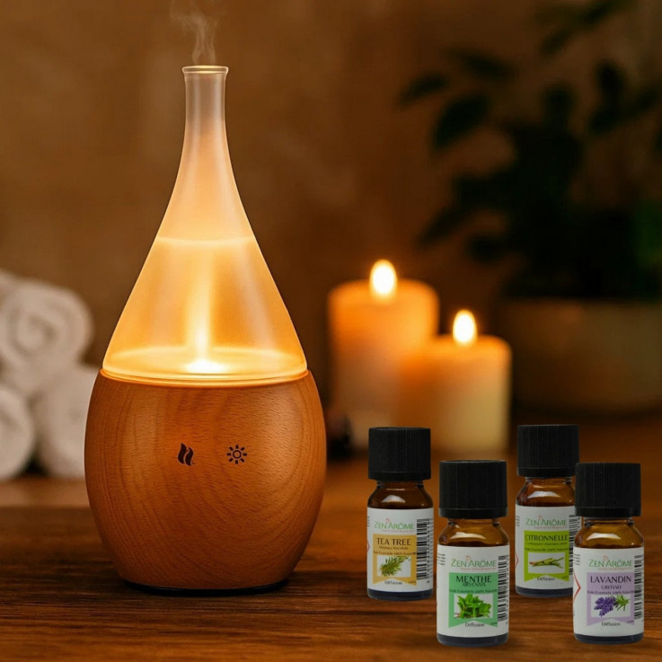 Diffuseur par nébulisation à froid Bolea avec 4 huiles essentielles