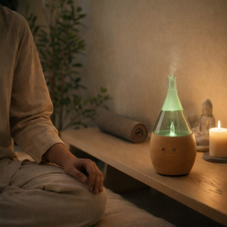 Diffuseur par nébulisation à froid Bolea avec 4 huiles essentielles