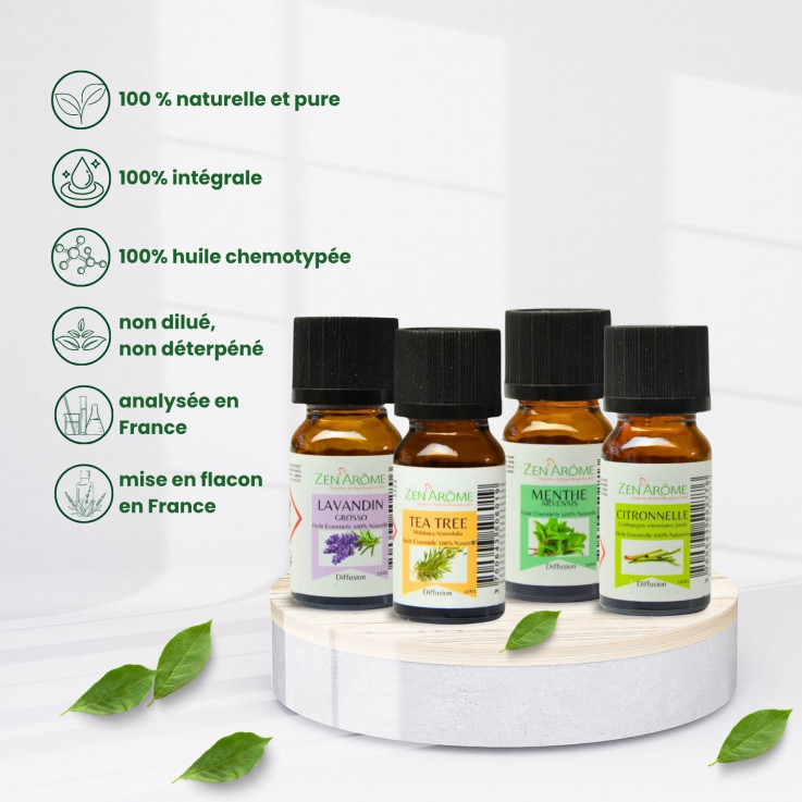 Diffuseur par nébulisation à froid Bolea avec 4 huiles essentielles