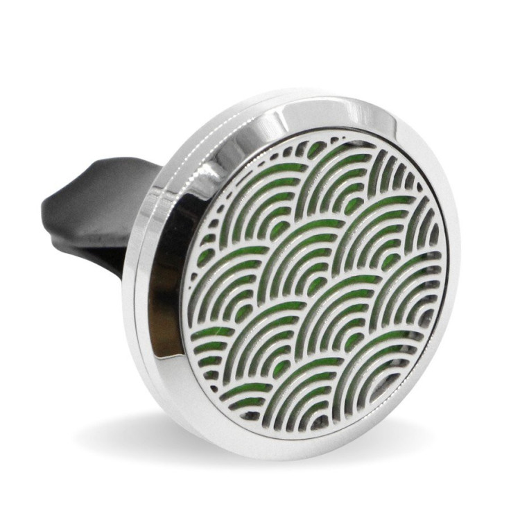Diffuseur voiture en inox Clip’Arôme Vague Zen