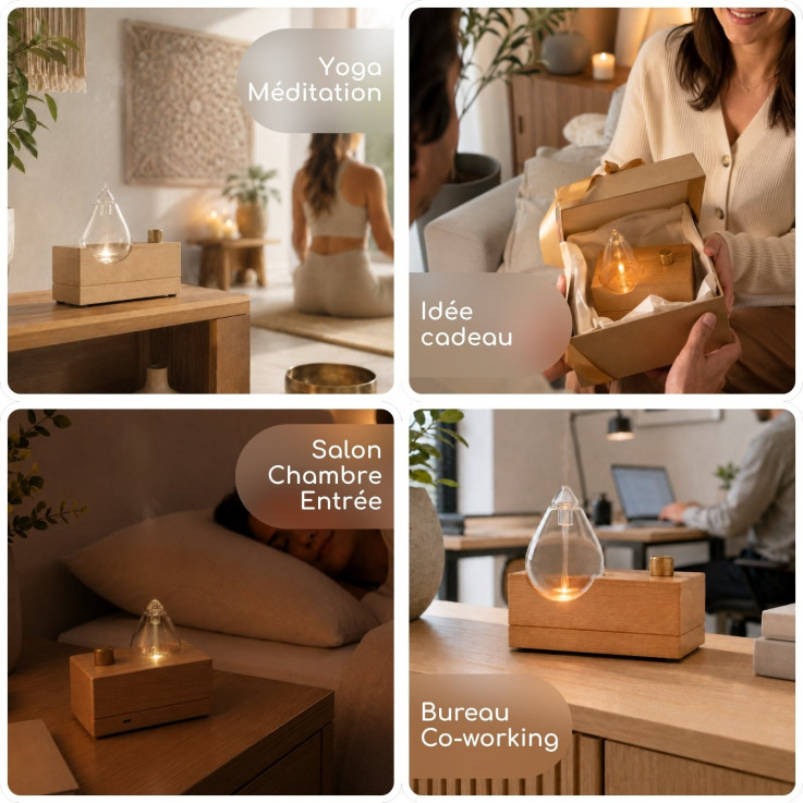 Diffuseur d’huiles essentielles par nébulisation Zéphia