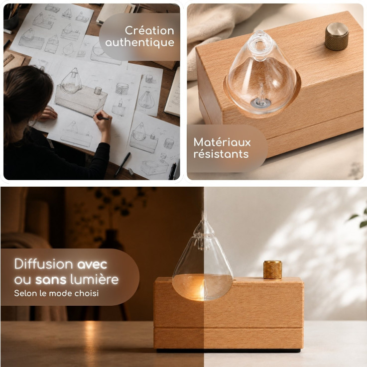 Diffuseur d’huiles essentielles par nébulisation Zéphia