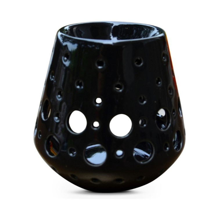 Brûle-parfum en céramique noire Loob 35 ml
