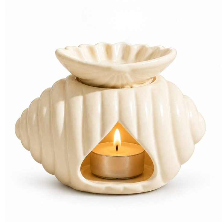 Brûle-parfum en céramique ajourée Marina, 50 ml
