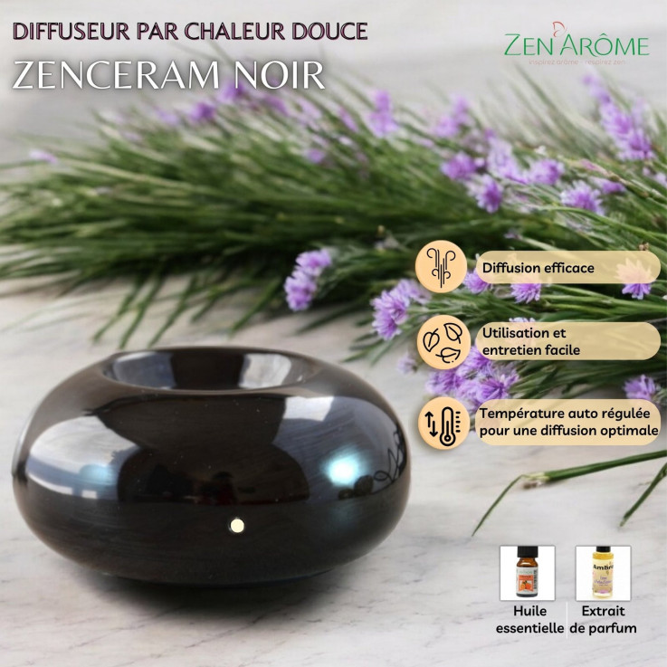Diffuseur par chaleur douce Cérazen noir