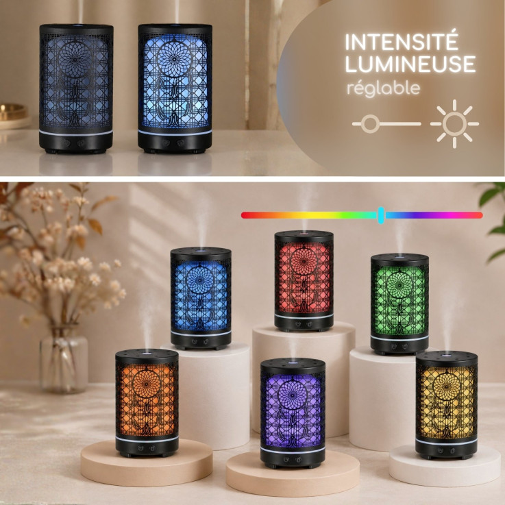 Diffuseur ultrasonique Siena avec 4 huiles essentielles, 200 ml