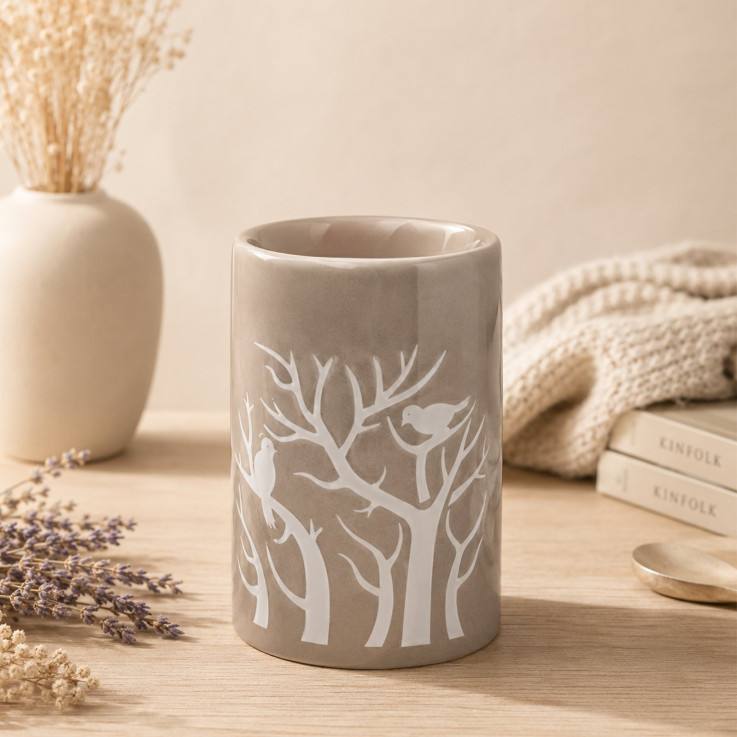 Brûle-parfum en céramique Treebee gris, 40 ml