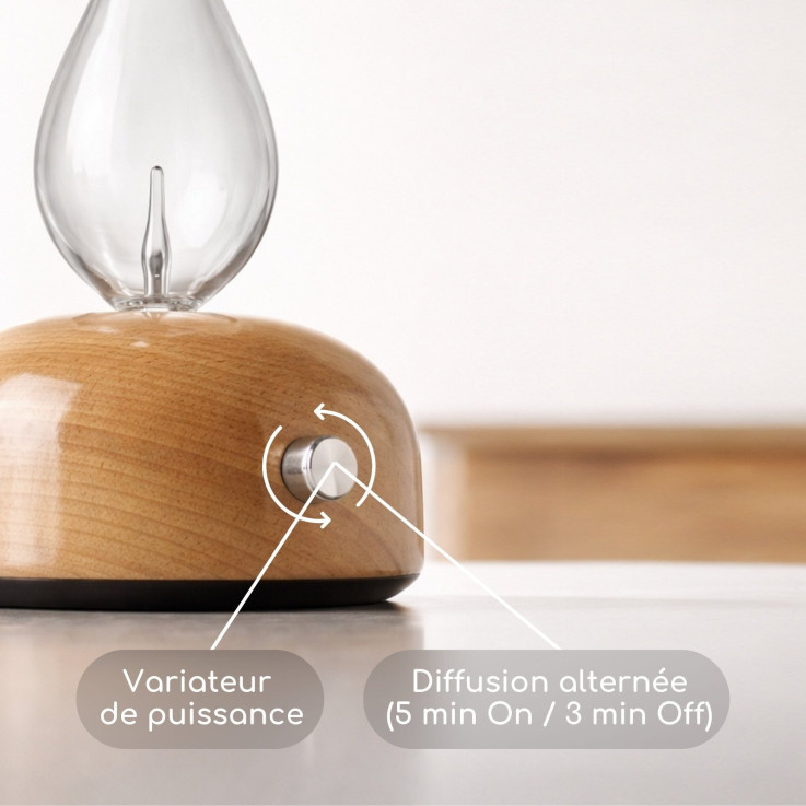 Diffuseur d’huiles essentielles par nébulisation Aurora, 25 ml