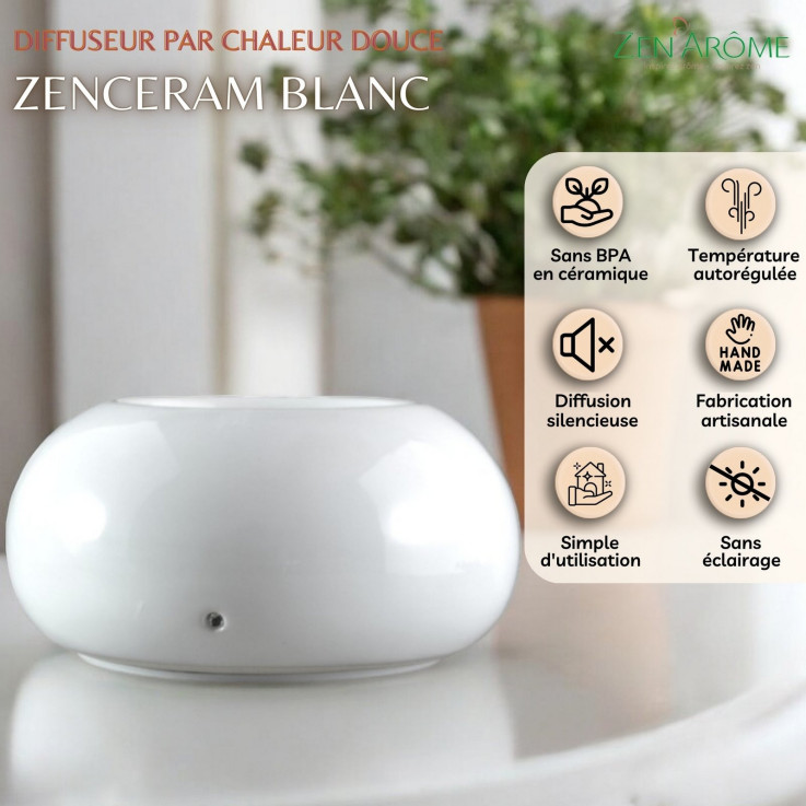 Diffuseur par chaleur douce Cérazen blanc