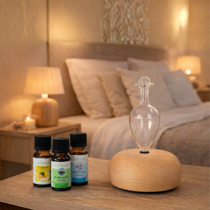 Diffuseur par nébulisation Bao avec 1 huile essentielle et 2 synergies