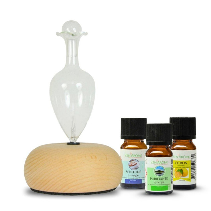Diffuseur par nébulisation Bao avec 1 huile essentielle et 2 synergies