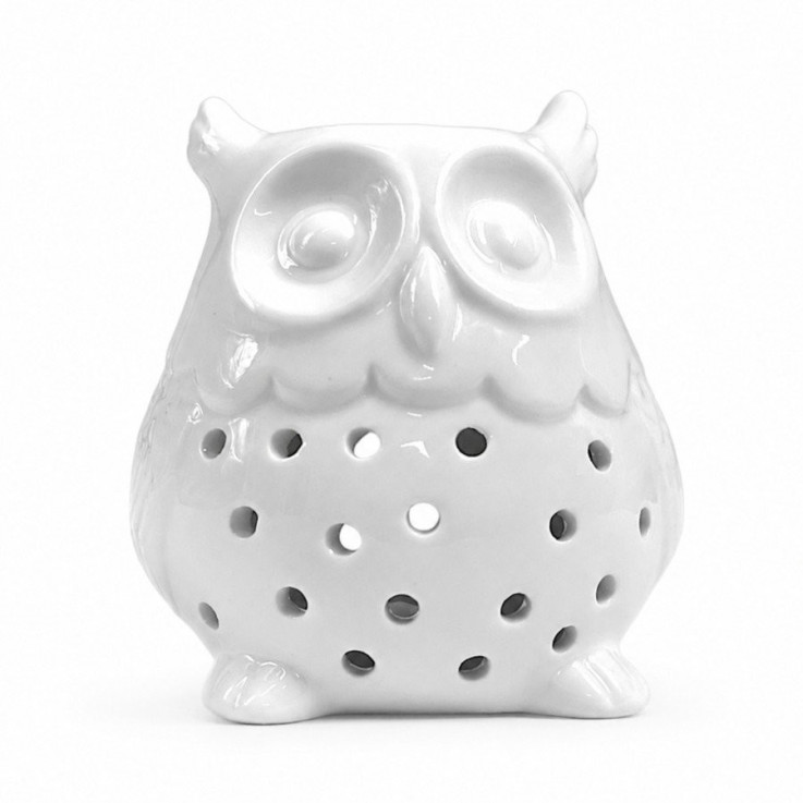 Brûle-parfum en céramique hibou, 40 ml