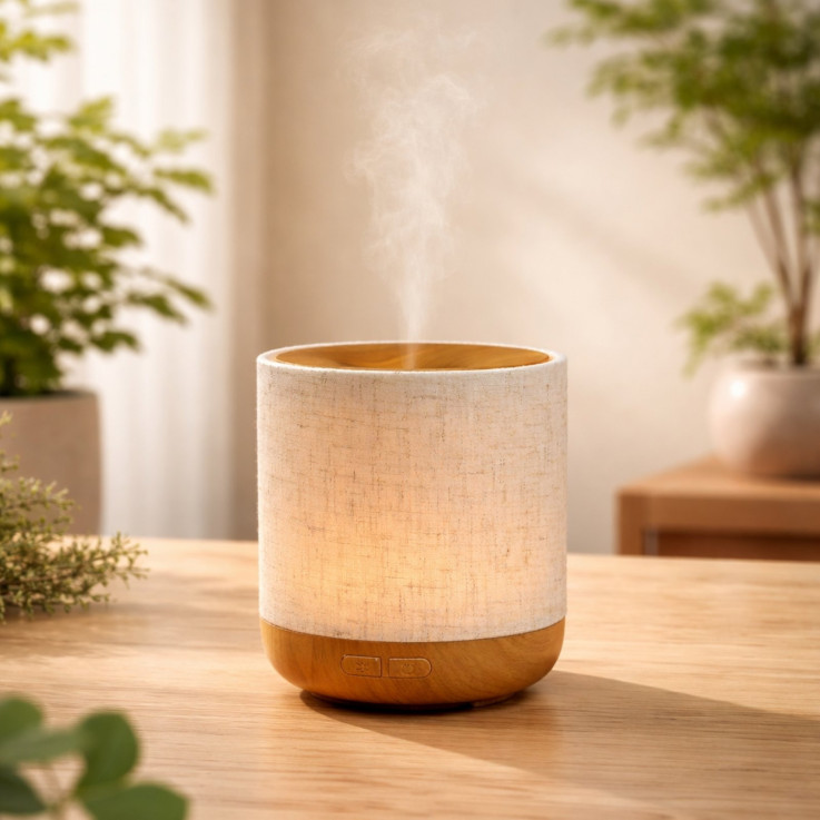 Diffuseur d’huiles essentielles ultrasonique Alesia avec 3 synergies