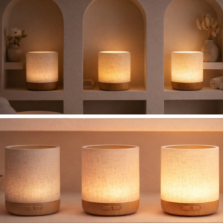 Diffuseur d’huiles essentielles ultrasonique Alesia avec 3 synergies