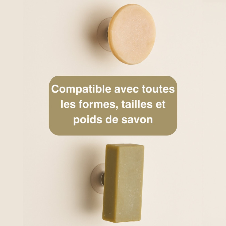 Porte-savon magnétique mural sans perçage