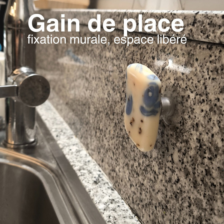 Porte-savon magnétique mural sans perçage
