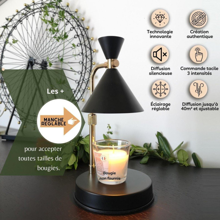 Diffuseur de bougies parfumées sans flamme Candelino